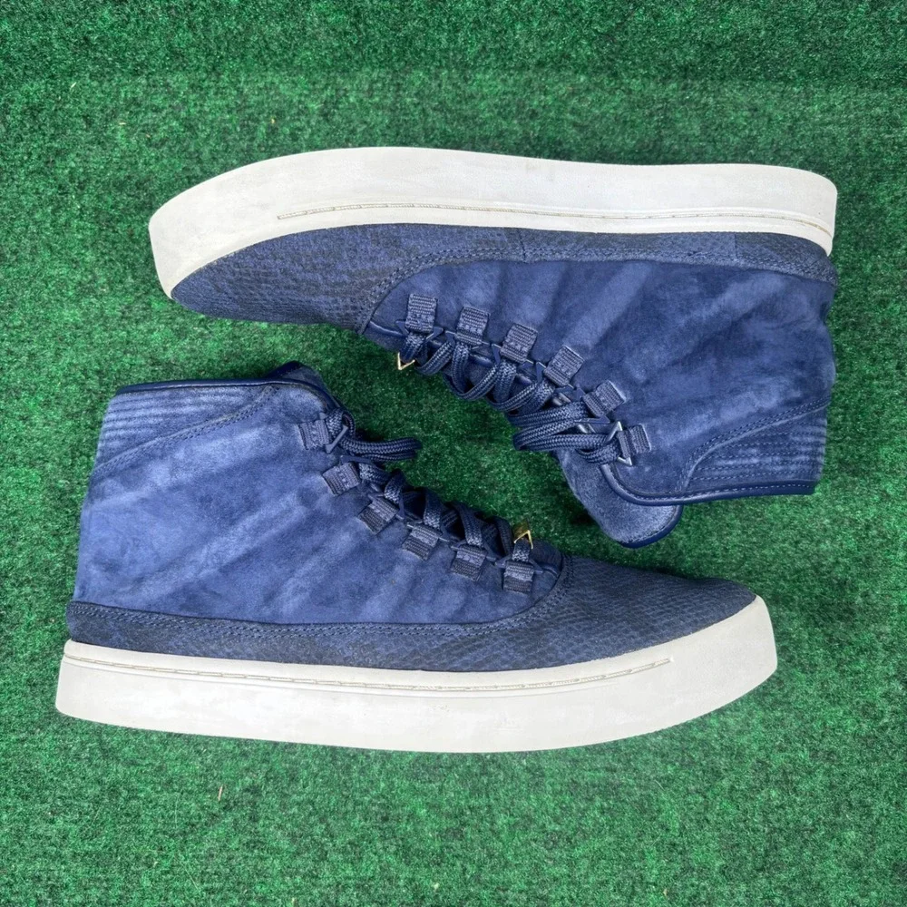 Jordan Westbrook 0 Midnight Navy Snakeskin Suede Sneakers 768934-405 Mens 8.5